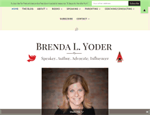 Tablet Screenshot of brendayoder.com